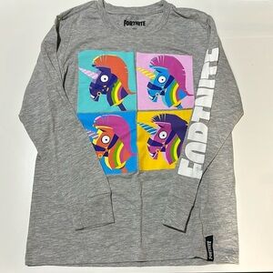 Boys Long Sleeve Fortnite Shirt, Size 10/12
